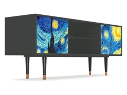 Mueble de TV - 170х69х48 cm - T2 - The Starry Night , Antracite^ Móvel De Tv