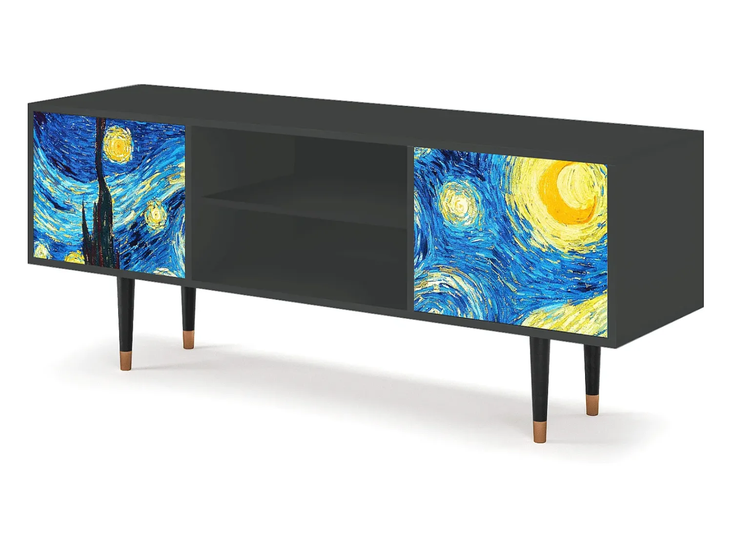 Mueble de TV - 170х69х48 cm - T2 - The Starry Night , Antracite^ Móvel De Tv