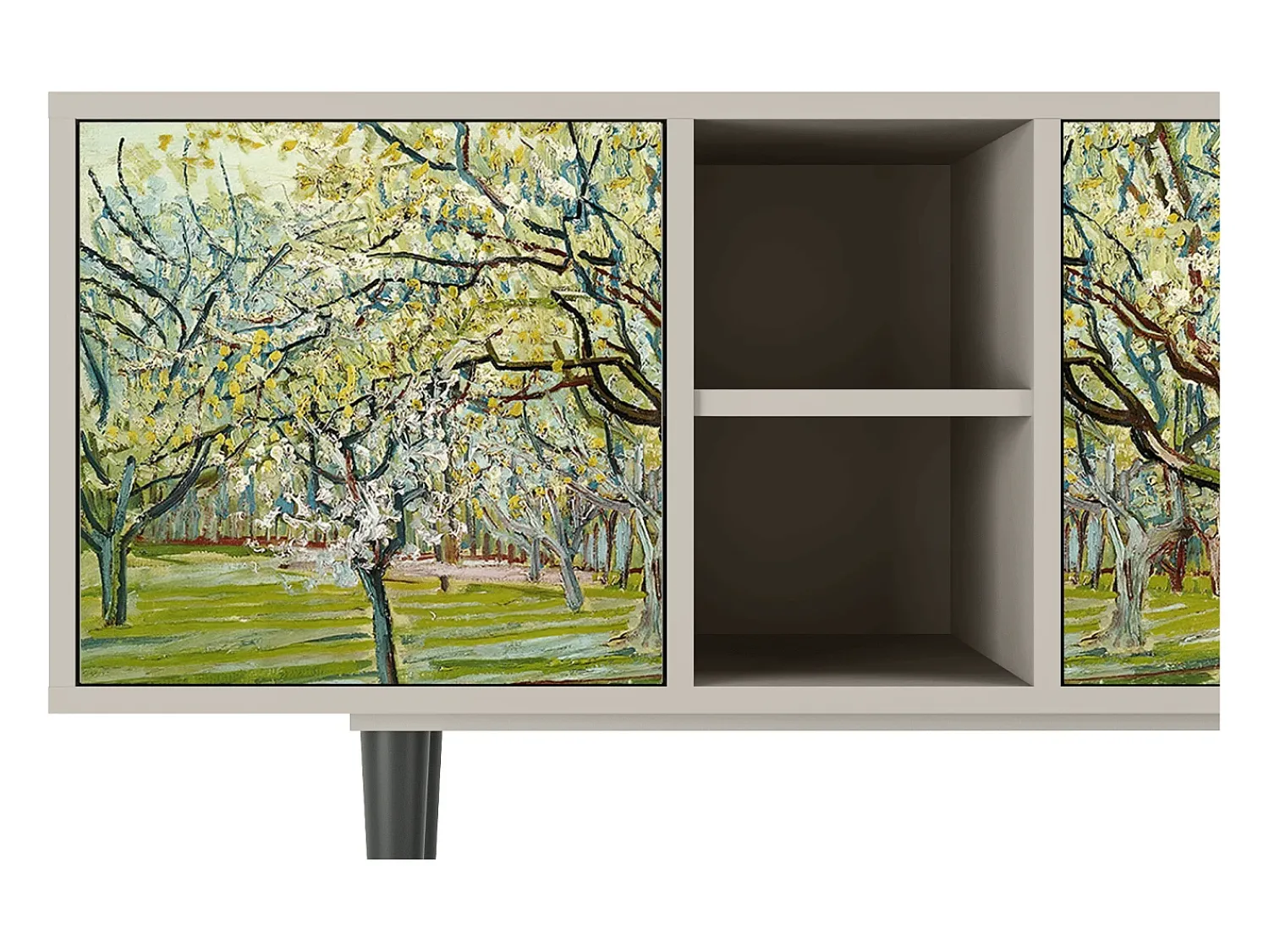 Mueble de TV - 150х69х41 cm - T5 - The Branco Orchard, Areia^ Móvel De Tv