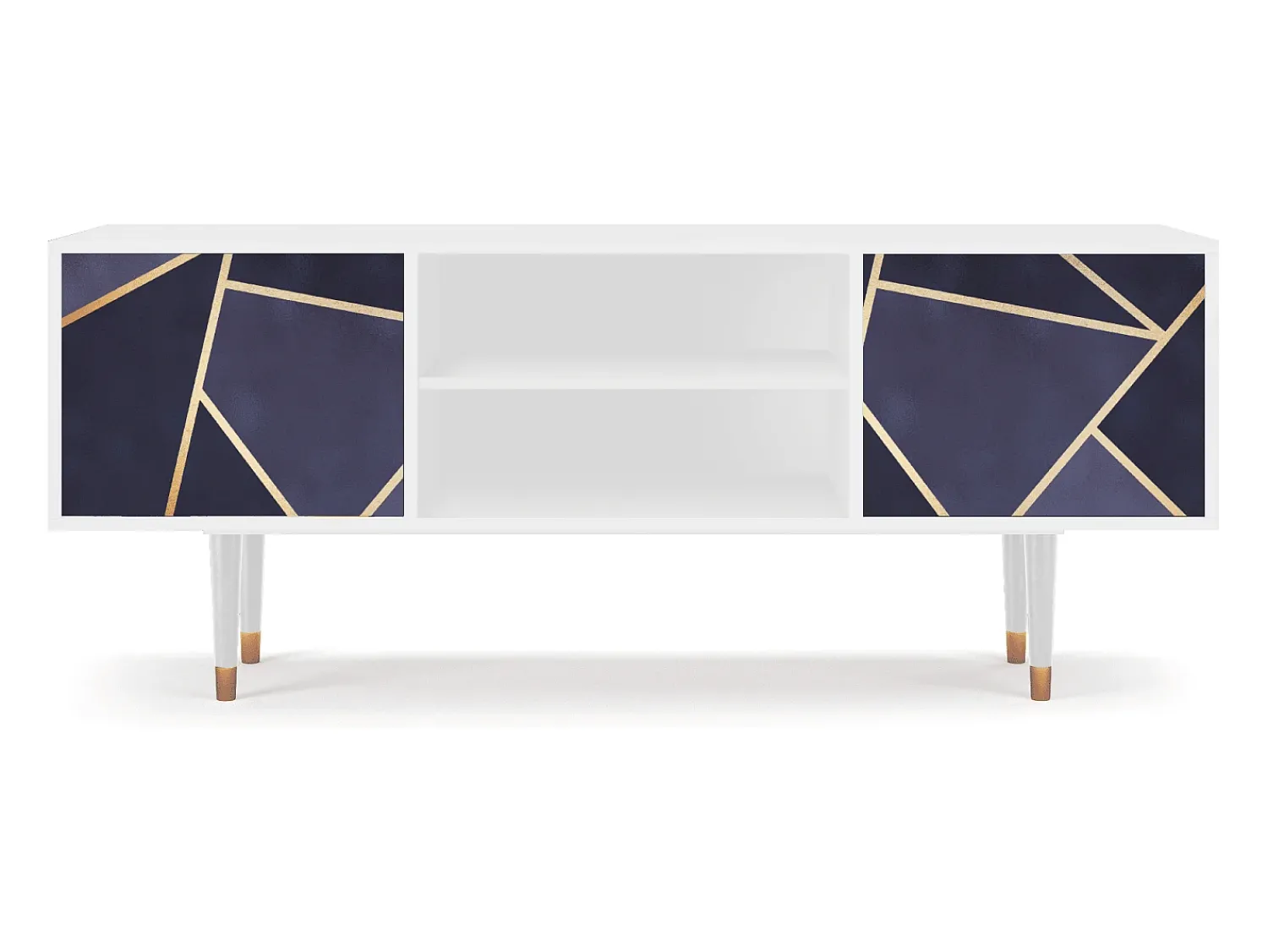 Móvel De Tv* Mueble de TV - 170х69х48 cm - T2 - The Amethyst, Branco Bege