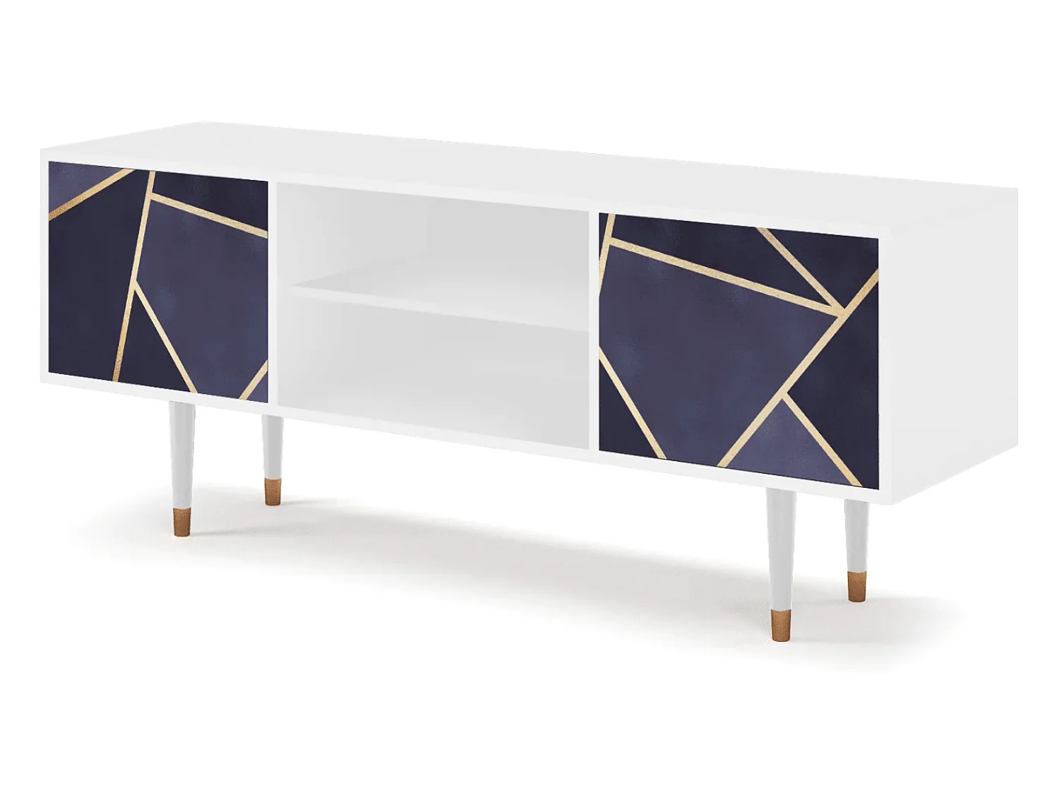 Móvel De Tv* Mueble de TV - 170х69х48 cm - T2 - The Amethyst, Branco Bege