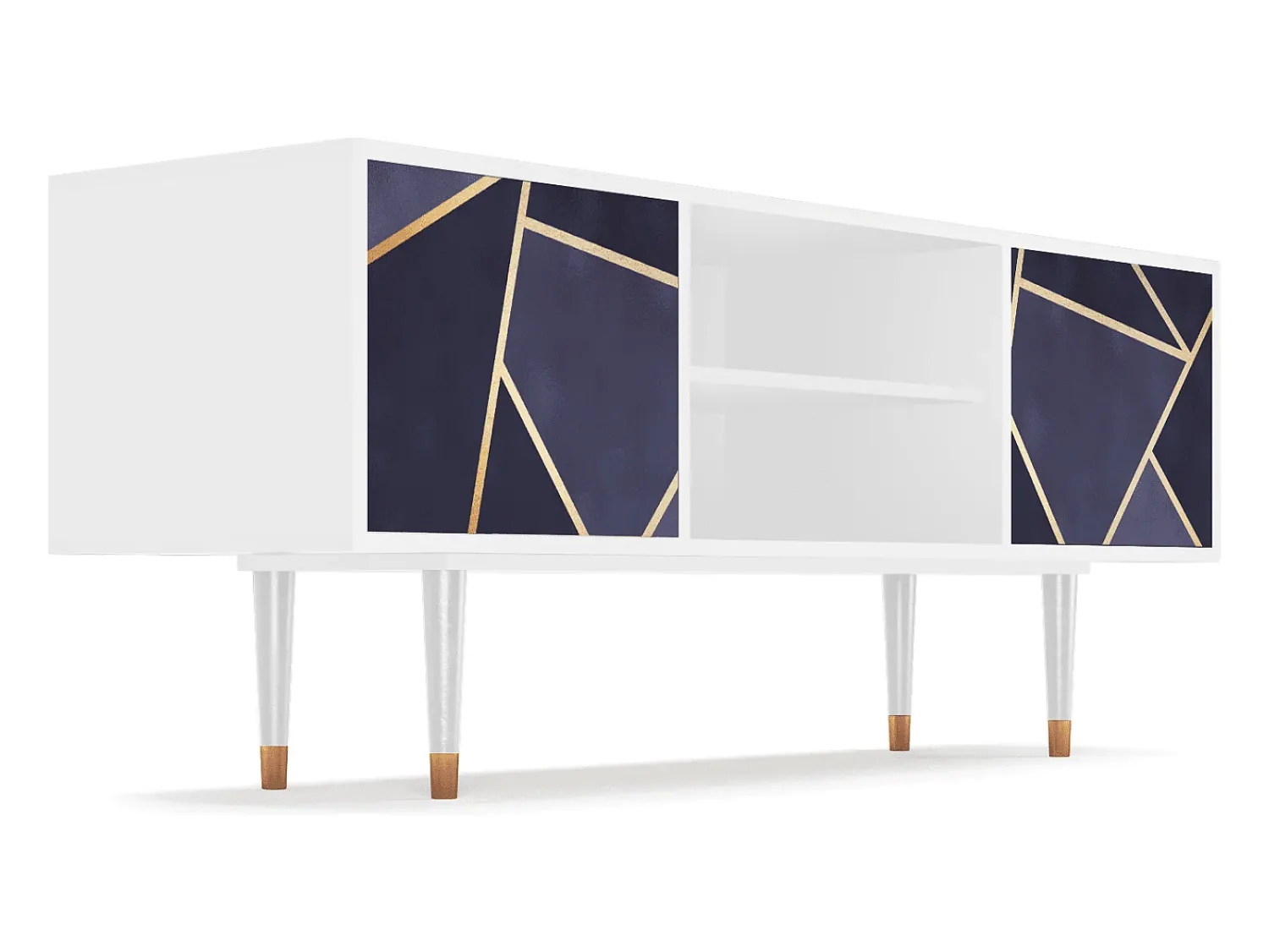 Móvel De Tv* Mueble de TV - 170х69х48 cm - T2 - The Amethyst, Branco Bege