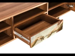 Móvel De Tv| Mueble de TV - 170х59х41 cm - T6 - The Creation of Adam, Nogueira Castanho