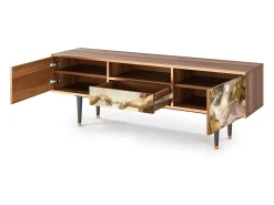 Móvel De Tv| Mueble de TV - 170х59х41 cm - T6 - The Creation of Adam, Nogueira Castanho