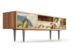 Móvel De Tv| Mueble de TV - 170х59х41 cm - T6 - The Creation of Adam, Nogueira Castanho