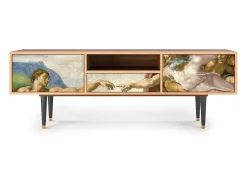 Móvel De Tv| Mueble de TV - 170х59х41 cm - T6 - The Creation of Adam, Nogueira Castanho