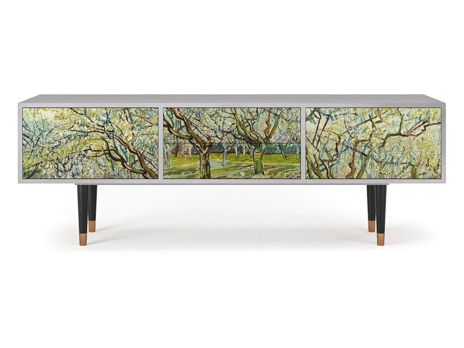 Mueble de TV - 170х59х48 cm - T4 - The Branco Orchard, Cinza^ Móvel De Tv