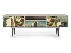 Móvel De Tv* Mueble de TV - 170х59х41 cm - T6 - The Cubist Paintings , Areia Bege