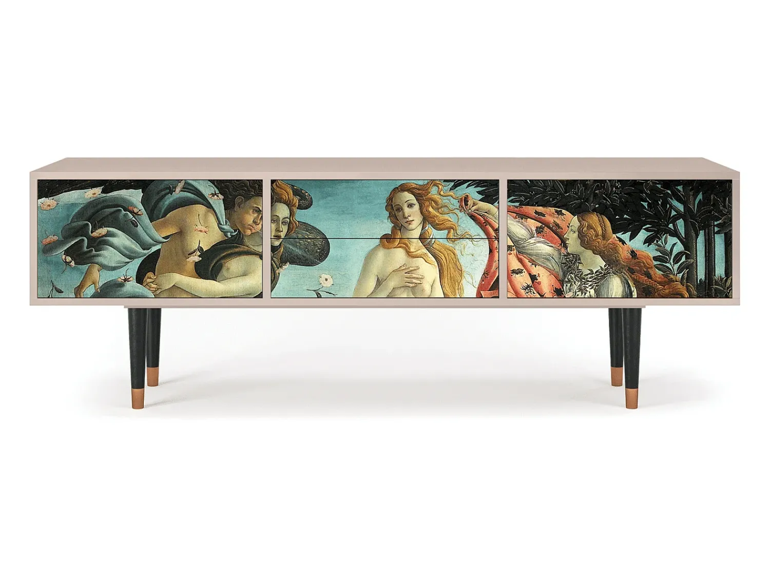 Móvel De Tv| Mueble de TV - 170х59х48 cm - T4 - The Birth of Venus, Latte Bege