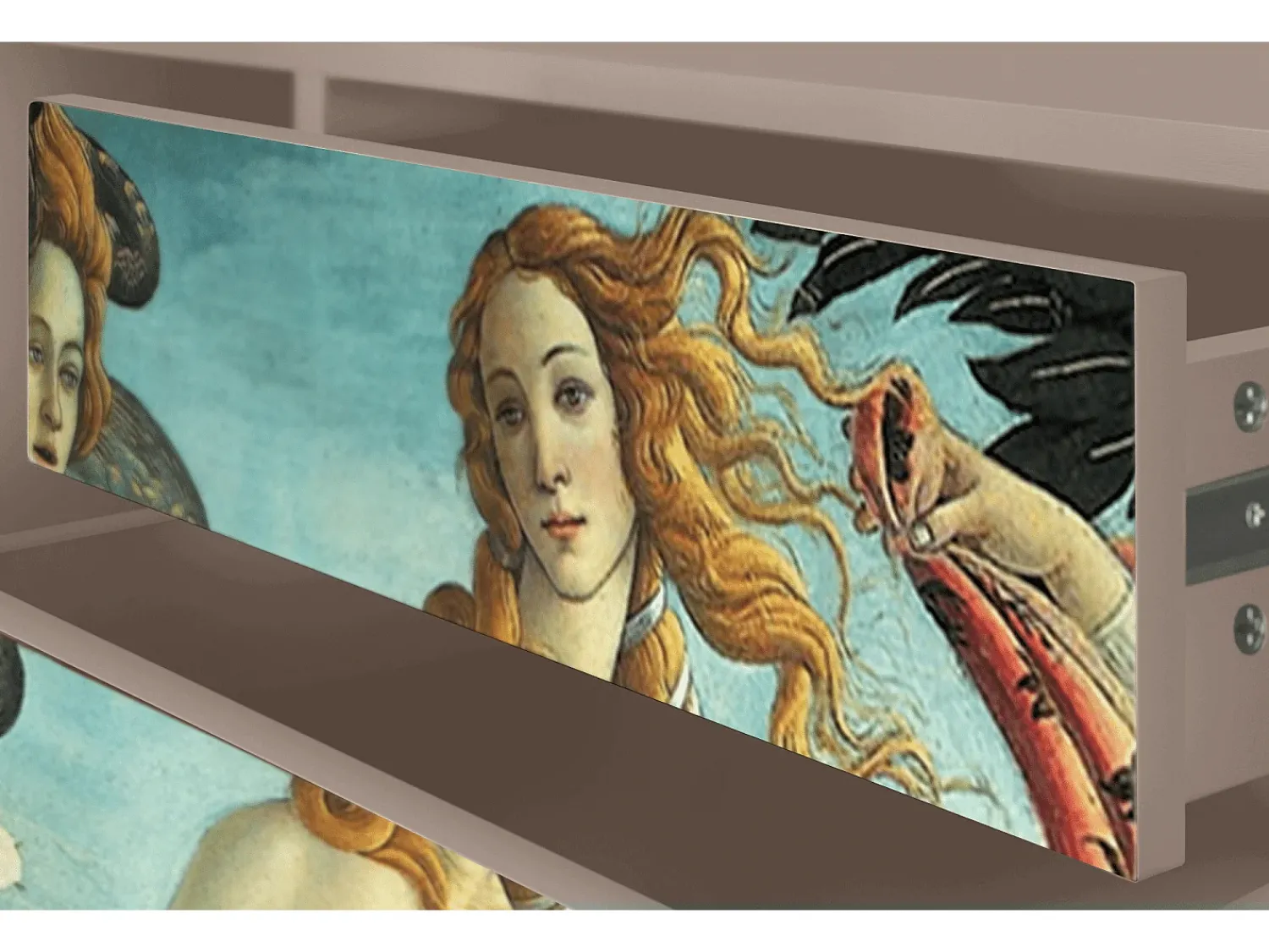 Móvel De Tv| Mueble de TV - 170х59х48 cm - T4 - The Birth of Venus, Latte Bege