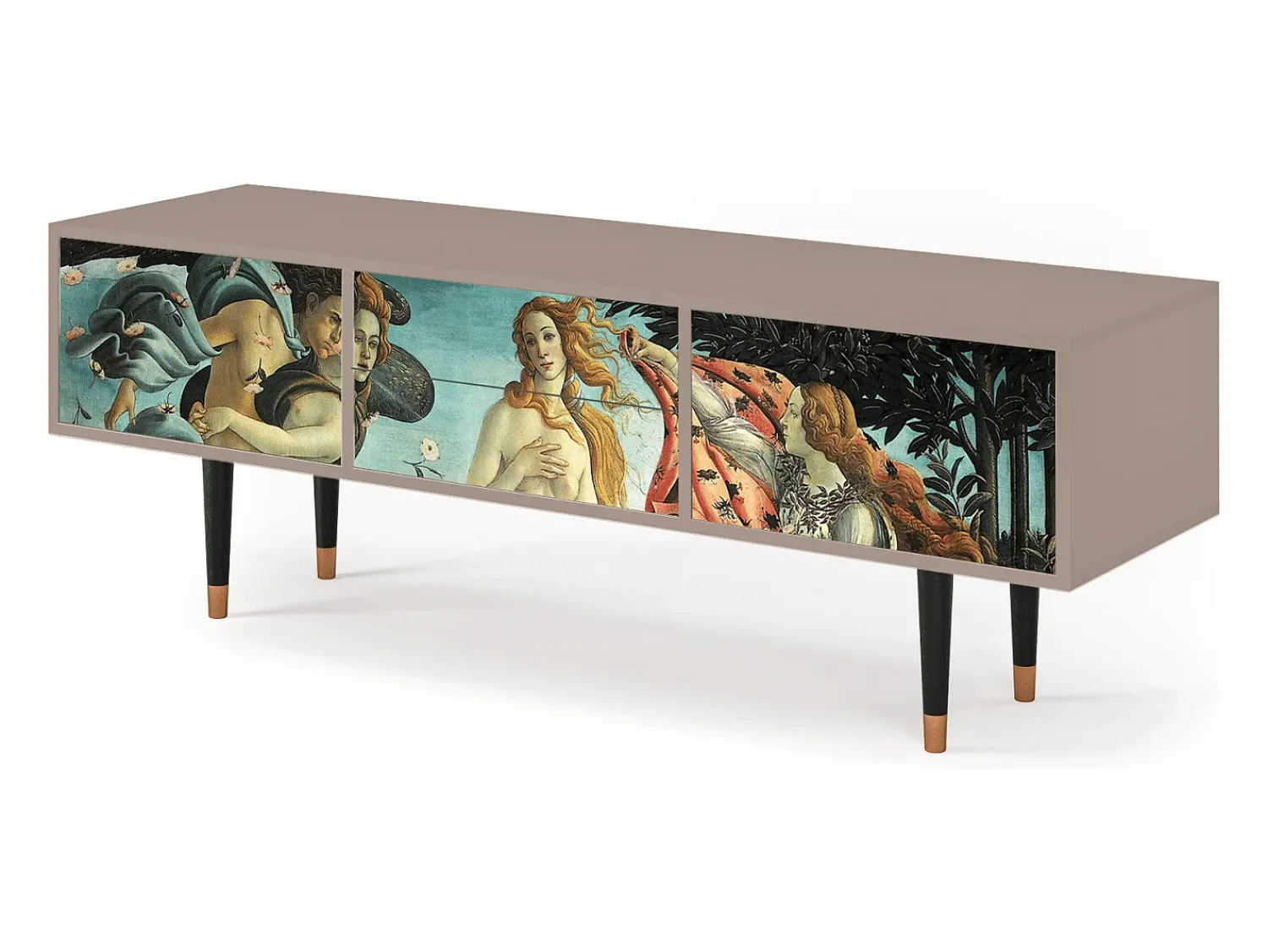 Móvel De Tv| Mueble de TV - 170х59х48 cm - T4 - The Birth of Venus, Latte Bege