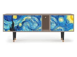 Móvel De Tv| Mueble de TV - 170х69х48 cm - T1 - The Starry Night , Latte Bege