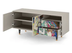 Móvel De Tv* Mueble de TV - 125х56х41 cm - T7 - The Maiden by Klimt, Areia Bege