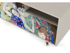 Móvel De Tv* Mueble de TV - 125х56х41 cm - T7 - The Maiden by Klimt, Areia Bege