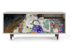 Móvel De Tv* Mueble de TV - 125х56х41 cm - T7 - The Maiden by Klimt, Areia Bege