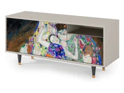 Móvel De Tv* Mueble de TV - 125х56х41 cm - T7 - The Maiden by Klimt, Areia Bege
