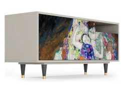 Móvel De Tv* Mueble de TV - 125х56х41 cm - T7 - The Maiden by Klimt, Areia Bege