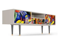 Móvel De Tv* Mueble de TV - 170х59х41 cm - T6 - The Turning Road, Areia Bege