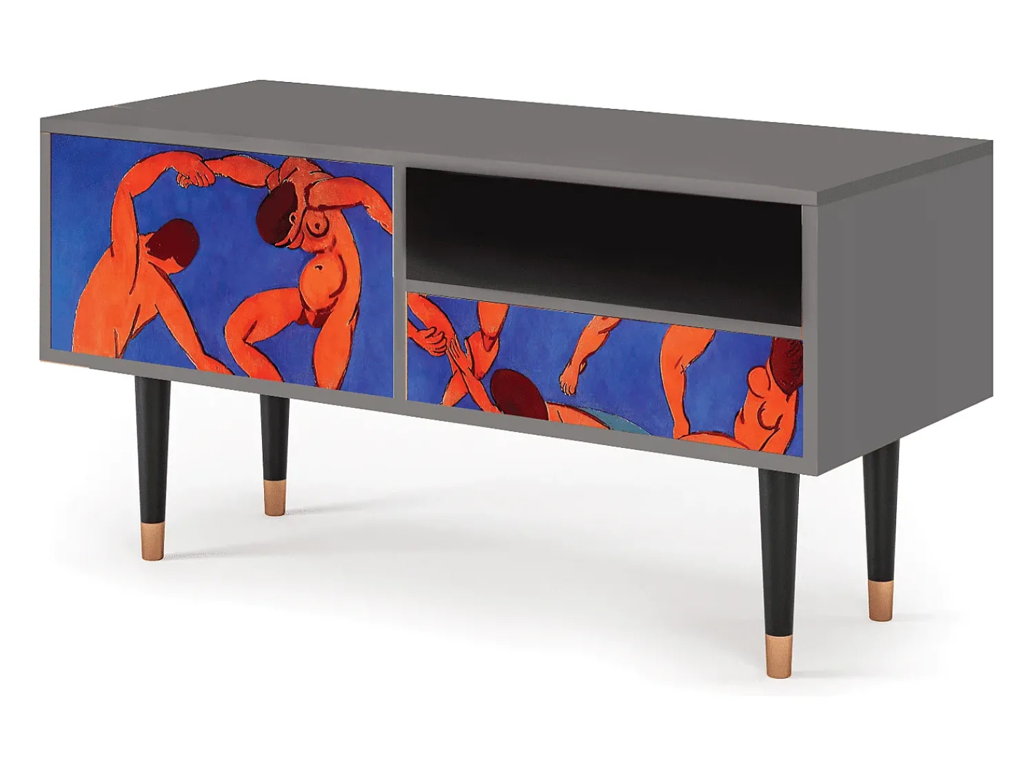 Hot Mueble de TV - 115х59х48 cm - T3 - The Dance by Matisse , Cinza Cinzento