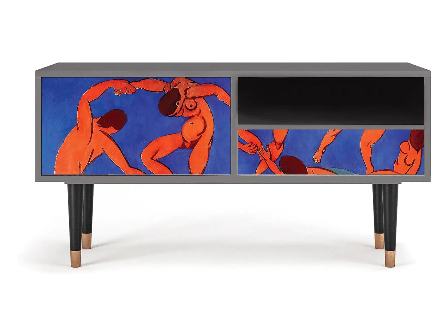 Hot Mueble de TV - 115х59х48 cm - T3 - The Dance by Matisse , Cinza Cinzento