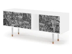 Mueble de TV - 170х69х48 cm - T1 - The Festival of Saint, Branco^ Móvel De Tv