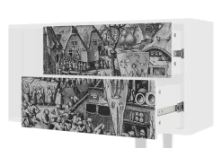 Mueble de TV - 170х69х48 cm - T1 - The Festival of Saint, Branco^ Móvel De Tv