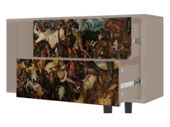 Móvel De Tv| Mueble de TV - 170х69х48 cm - T1 - The Fall, Latte Bege