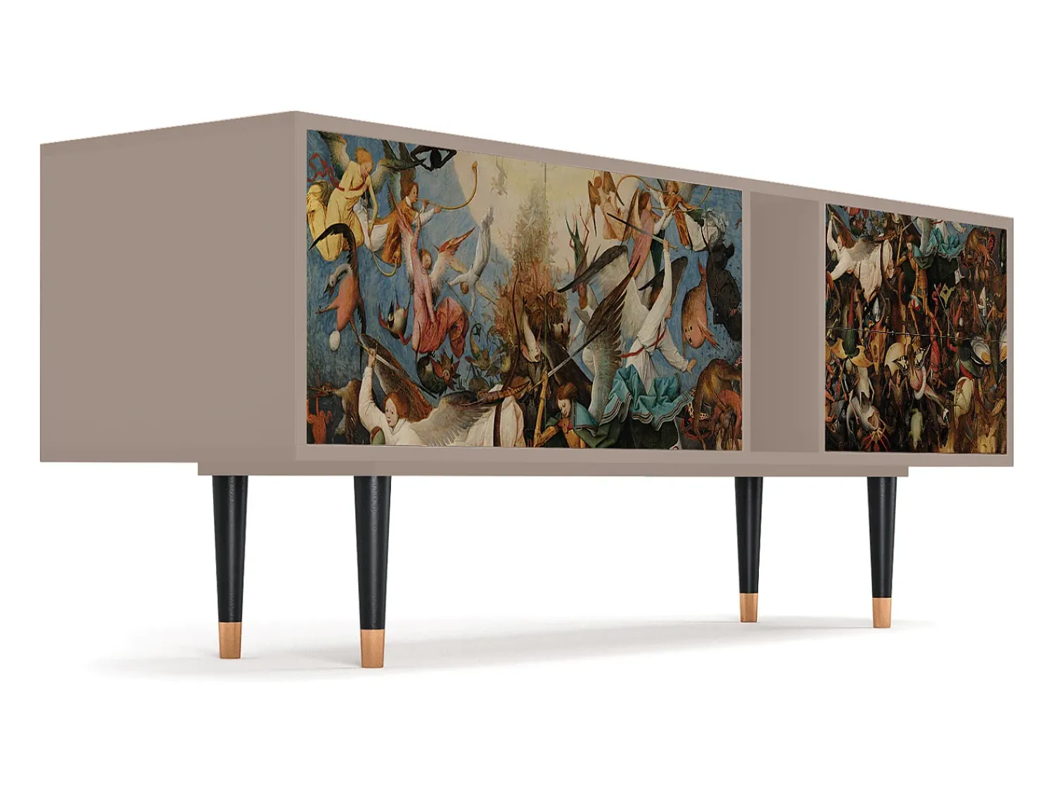 Móvel De Tv| Mueble de TV - 170х69х48 cm - T1 - The Fall, Latte Bege