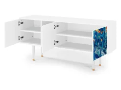 Mueble de TV - 150х69х41 cm - T5 - The Girl - James Jean, Branco^ Móvel De Tv