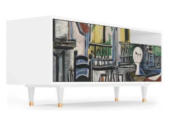 Mueble de TV - 125х56х41 cm - T7 - The Studio , Branco^ Móvel De Tv