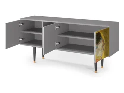 Mueble de TV - 150х69х41 cm - T5 - The Kiss by Klimt , Cinza^ Móvel De Tv