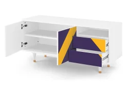 Outlet Mueble de TV - 125х56х41 cm - T7 - The Brightest Way, Branco Bege
