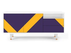 Outlet Mueble de TV - 125х56х41 cm - T7 - The Brightest Way, Branco Bege