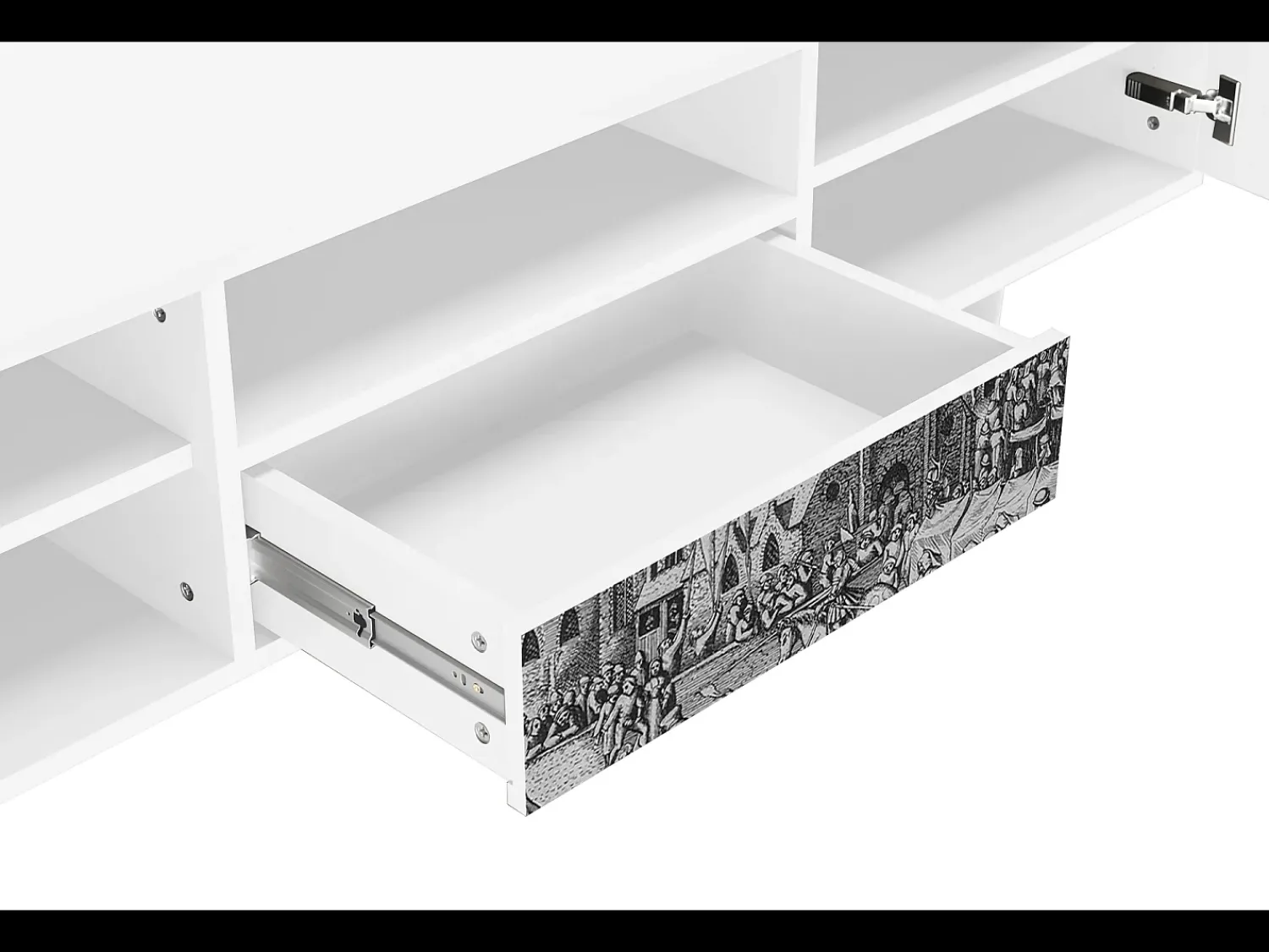Online Mueble de TV - 170х59х41 cm - T6 - The Festival of Saint, Branco Bege