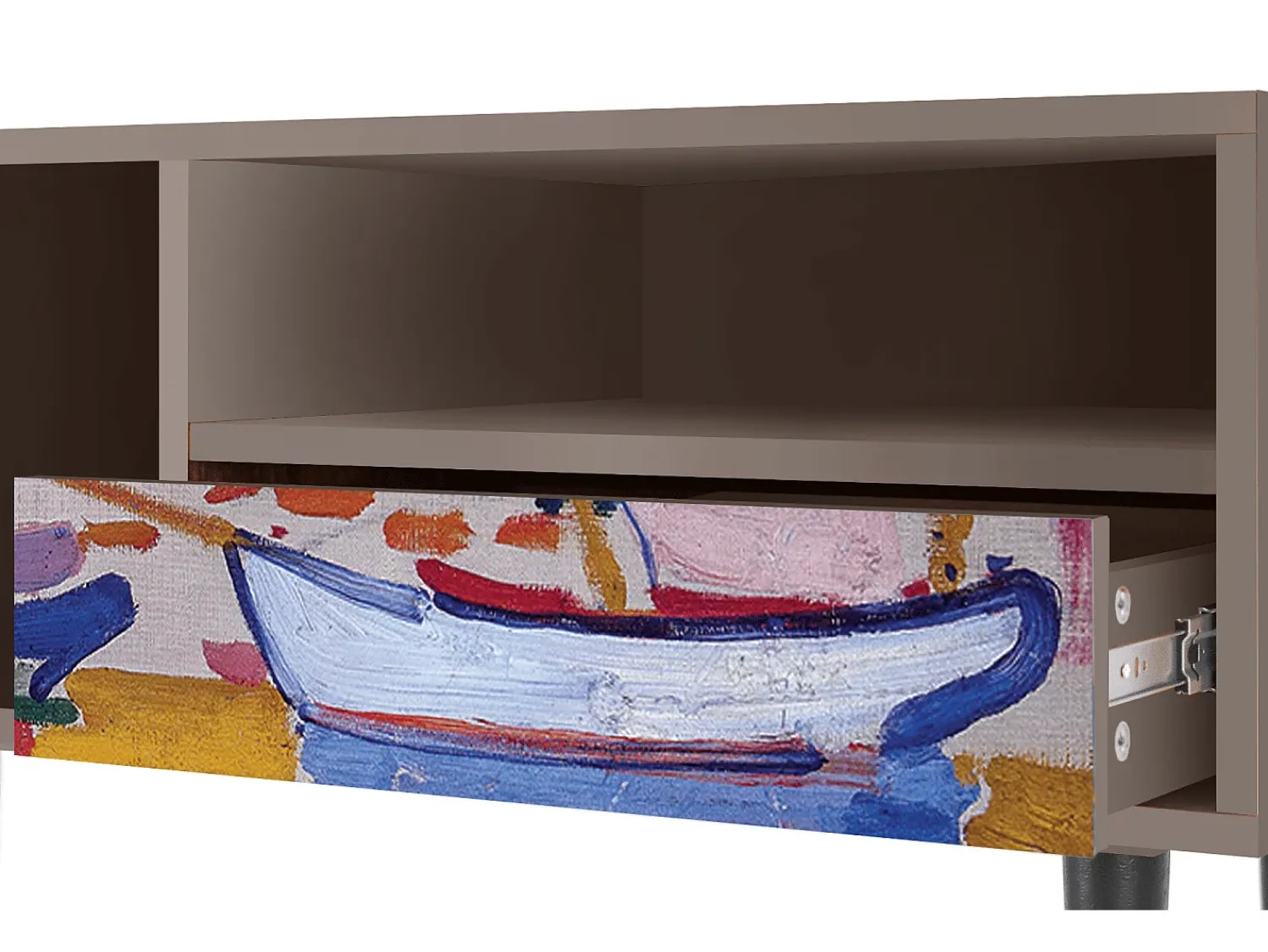 Sale Mueble de TV - 115х59х48 cm - T3 - The Port of Collioure , Latte Bege