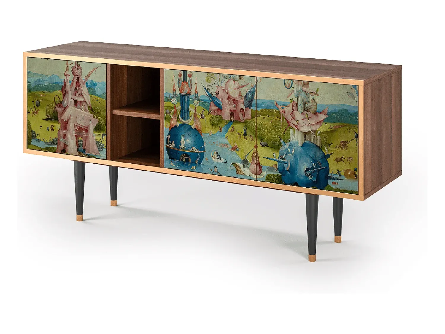 Best Mueble de TV - 150х69х41 cm - T5 - The Garden 2 by Bosch, Nogueira Castanho
