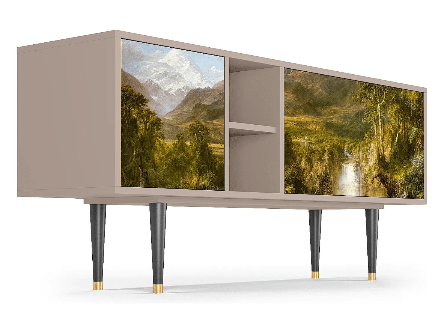 Móvel De Tv| Mueble de TV - 150х69х41 cm - T5 - The Heart of the Andes , Latte Bege