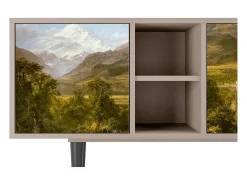 Móvel De Tv| Mueble de TV - 150х69х41 cm - T5 - The Heart of the Andes , Latte Bege
