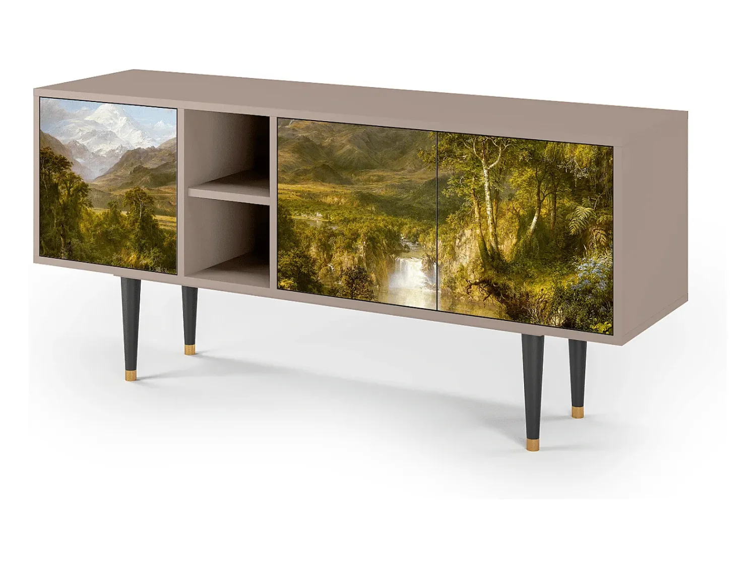 Móvel De Tv| Mueble de TV - 150х69х41 cm - T5 - The Heart of the Andes , Latte Bege