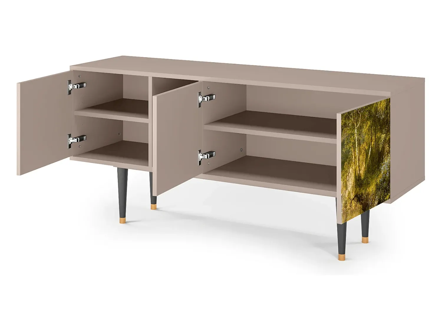 Móvel De Tv| Mueble de TV - 150х69х41 cm - T5 - The Heart of the Andes , Latte Bege