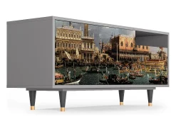 Mueble de TV - 125х56х41 cm - T7 - The Bucintoro, Cinza^ Móvel De Tv