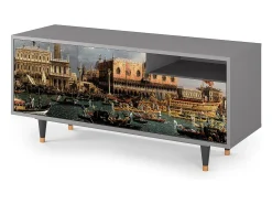 Mueble de TV - 125х56х41 cm - T7 - The Bucintoro, Cinza^ Móvel De Tv
