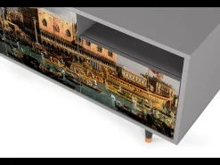 Mueble de TV - 125х56х41 cm - T7 - The Bucintoro, Cinza^ Móvel De Tv