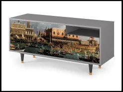 Mueble de TV - 125х56х41 cm - T7 - The Bucintoro, Cinza^ Móvel De Tv