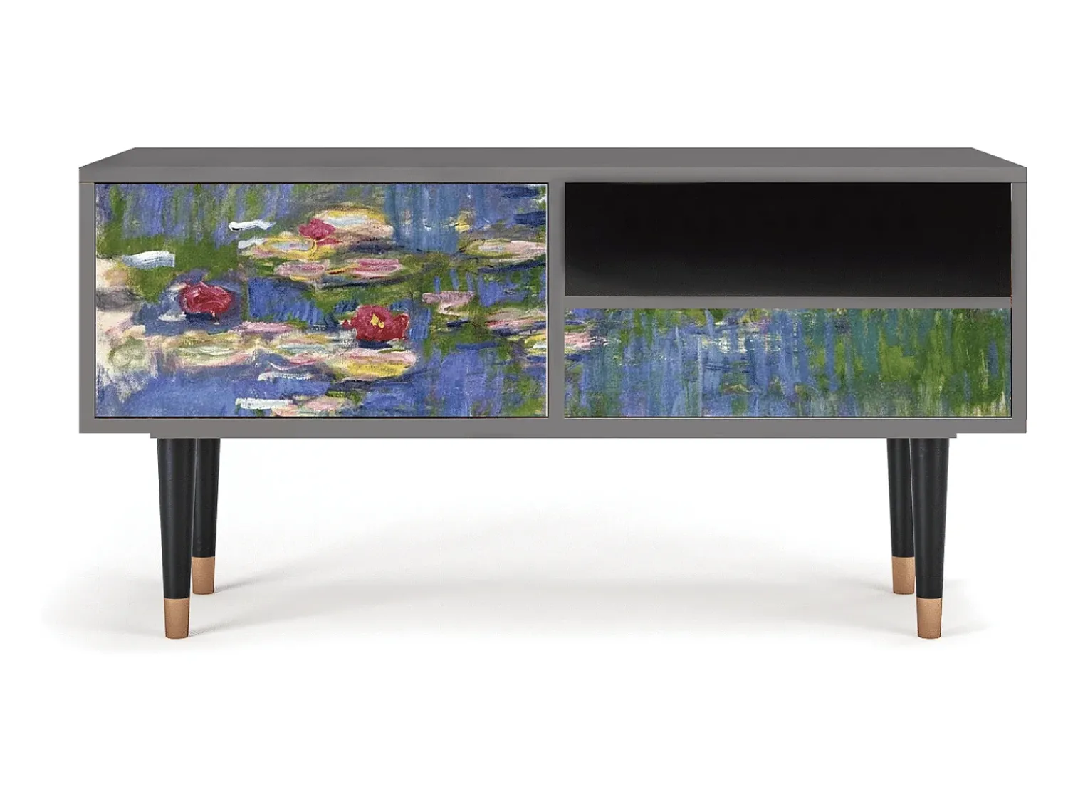Móvel De Tv| Mueble de TV - 115х59х48 cm - T3 - The water lily pond , Areia Bege