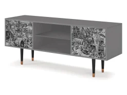 Móvel De Tv* Mueble de TV - 170х69х48 cm - T2 - The Festival of Saint, Cinza Cinzento