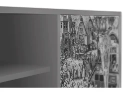 Móvel De Tv* Mueble de TV - 170х69х48 cm - T2 - The Festival of Saint, Cinza Cinzento
