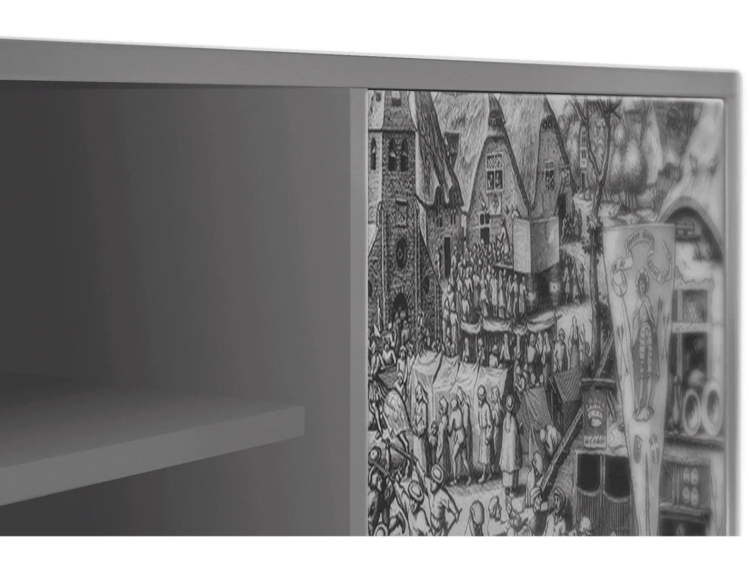 Móvel De Tv* Mueble de TV - 170х69х48 cm - T2 - The Festival of Saint, Cinza Cinzento