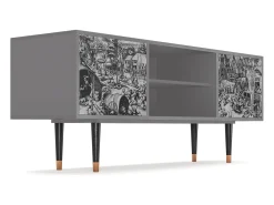 Móvel De Tv* Mueble de TV - 170х69х48 cm - T2 - The Festival of Saint, Cinza Cinzento