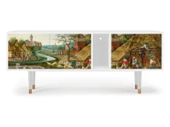 Móvel De Tv* Mueble de TV - 170х69х48 cm - T1 - The Younger - Spring, Branco Bege